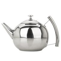 1,5 l sutirštintas nerūdijančio plieno arbatinukas su arbatos lapų filtru Infuser Home el Kavos puodas Restoranas Sidabrinės spalvos virdulys arbatinukas