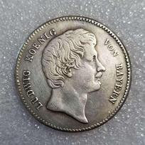 1828 m. Vokietijos atminimo kolekcionuojami suvenyrai Sidabrinės monetos įvairiaspalvis