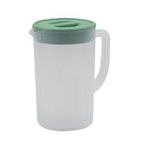 Plastikinis ąsotis su dangteliu Didelės talpos Atsparus aukštai temperatūrai Šalto vandens ąsotis sultims, arbatai žalia