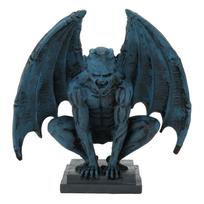 Gargoyle statula, tikroviška dekoratyvinė dervos gotikinė skulptūra, ornamentas namams, sodui, kiemui, biurui