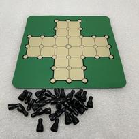 Solitaire Board Game,Strategy Game,Chess Strategy Puzzle Educational Family Game,Single Chess beige