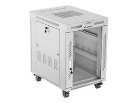 Lanberg | Rack cabinet 19" free-standing 15U/600x800 (flat pack) with glass door, LCD | FF01-6815-12SL | Grey|FF01-6815-12SL