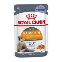 Royal Canin Cat Hair&Skin Care in jelly šlapias maistas katėms 12x85g