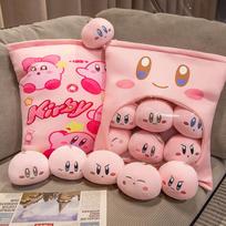 Cartoon Kirby Pillow Plush Toy Doll Snacks A Big Bag Sofa Cushion Back Birthday Gift Star Kirby throw pillow