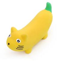 Šunų cypsiantys kramtomieji žaislai Patvarūs banano formos naminių gyvūnėlių šuniukų kramtomieji žaislai Tinka mažiems ir vidutinio dydžio šunims Mokymui ir pramogoms geltona