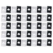 50Pcs Playing Card Bottle Opener Stainless Steel Portable Poker Card Bottle Opener for Kitchen Bar