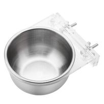 Bird Cage Food Water Feeder Bowl   Rack Parrot Parakeet Cage Accessories