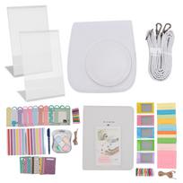 Priedai Fujifilm Instax Mini 12 PU odos momentinės kameros dėklas Mini nuotraukų albumų rėmeliai mėlyna
