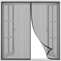 Magnetinė uodų užuolaida, Uodų užuolaida durims, Palaiko kambario vėdinimą per duris ir langus, Juoda, 90x140cm 90x140cm