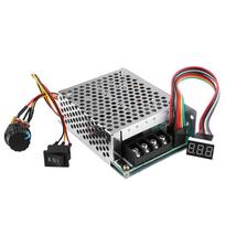 DC10V55V PWM šlifuotas nuolatinės srovės variklio greičio reguliatorius CW CCW reversinis jungiklis su skaitmeniniu ekranu