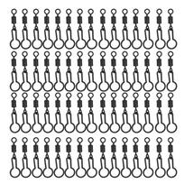60pcs 2.8cm/1.1in Carp Fishing Swivels for Connecting PVA Mesh Bag Fishing Accessories Terminal