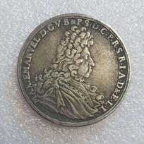 1694 m. vokiškos proginės kolekcinės suvenyrinės sidabrinės monetos įvairiaspalvis