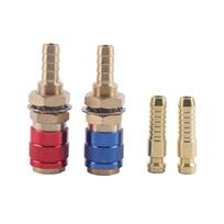 2 vnt. 8 mm vandeniu aušinamas ir dujinis adapteris greitosios jungties jungtis TIG suvirinimo degikliui