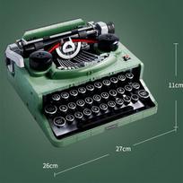 2078vnt retro rašomoji mašinėlė statybiniai blokai klaviatūra MOC 21327 rinkinys žaislai plytos rašymo mašina vaikams aukštųjų technologijų idėjų dovana