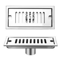Dušo trapas Ilgas nerūdijančio plieno dezodorantas Nuimamas grindų trapas voniai viešbučiui 20 cm Vidurinis 20cm Middle Draining