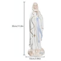 30 cm Mergelės Marijos Lurdo Dievo Motinos statula Katalikų šventojo statula Aukštos klasės keramikos kolekcijos statula Figūrėlė