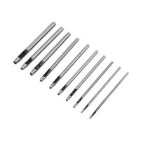 10 vnt. Odos perforavimo įrankis, tuščiaviduris perforatorius, skylės amato rinkinys odos dirbiniams, diržui 0,5–5 mm