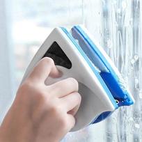 Magnetinis stiklo šepetys Dvipusis stiklo valymo šepetėlis langų valymui Magnetinis langų valymo įrankis Storis 3-8mm 3-8mm mėlyna