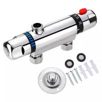 Termostatinis dušo maišytuvas, montuojamas ant sienos, karšto ir šalto vandens maišymo vožtuvas, vonios dušo vožtuvas, perjungiklis, purkštukas, čiaupas CHINA