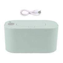 Servetėlių šildytuvas Drėgnų servetėlių dozatorius Maitinamas USB Pastovios temperatūros Didelės talpos su ekranu Servetėlė žalia