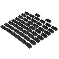 50 vnt pakaitinis medinis lovos skersinis plastikinis vidurinis dangtelis arba galinis dangčio laikiklis 55 mm A307 55X9 vienas kištukas juodas CHINA