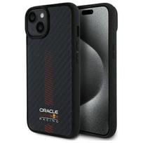 Red Bull RBHMP14S24CFGSMK iPhone 14 6.1" hard case, black, carbon fiber, Power Bar, MagSafe