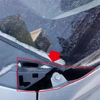 2 vnt./komplektas Priekinio stiklo valytuvo dangtelio plokštelė Kairė Dešinė Hyundai Ix35 Tucson 861532s000 861542s000 Juodo plastiko dėvimos dalys CHINA