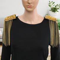 2 Pieces Tassel Link Chain Epaulets Lightweight Shoulder Badges for Ceremony auksas