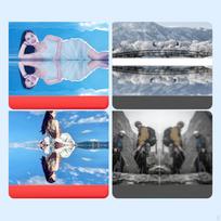 Telefono Kameros Veidrodžio Atspindžio Klipo Rinkinys Fotografijai / Kamerai / Visiems Išmaniesiems Telefonams / Kelionei juoda