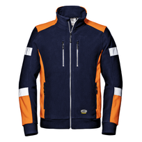 Šviesą atspindintis flysinis COMFORT MC3128QN džemperis, oranžinis/mėlynas