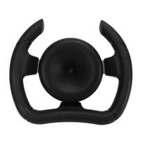 277mm Racing Steering Wheel with 135mm Adapter Black PU Universal Replacement Part for Sport Kart