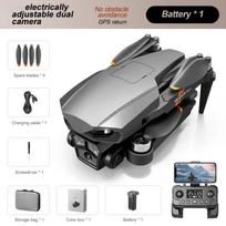 Naujas RG601 MAX GPS dronas 8K Professional HD dviguba kamera 5G Wifi kliūčių išvengimo šepetėliu sulankstomas keturkopteris RC atstumas 2km Dron With out OAS-1B juoda
