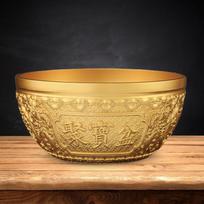Bowl, Prosperity And Wealth Cornucopia Feng Shui Treasure Basin for Study 12cmx12cmx6cm