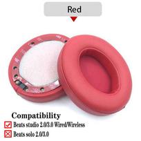Beats Studio 2.0 Studio 3.0 belaidėms ir laidinėms ausinėms, atsarginės ausų pagalvėlės, ausų pagalvėlės, baltyminė oda B0500 B0501