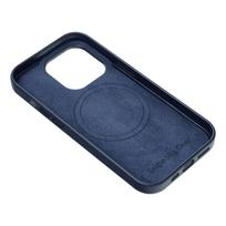 LEATHER MAG COVER case for SAMSUNG S25 PLUS in indigo blue
