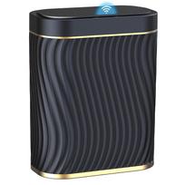 Bathroom Small Trash Can with Automatic Touchless Lid,9L Smart Garbage Can Narrow Waterproof Trash Bin for Bedroom,Living Room 9L black
