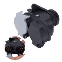 Vilkimas 13 kontaktų prie dviejų 7 kontaktų adapterio 12 V konvertavimo kištukas 12N 12S, skirtas priekabos priekabos šaldytuvui