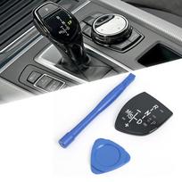 Automobilio perjungimo rankenėlės pavarų mygtuko dangtelio apdaila, skirta BMW 1 2 3 4 5 7 serija F10 F11 F01 F02 X1 X3 X4 X5 X6 M3 M5 F30 F32 F18 F25 F15 F16 F35 juoda