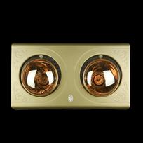 Auksinės lemputės vonios šildytuvas – šiltas lubų šviestuvas namams Double lights single switch