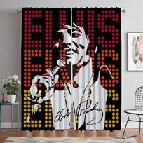 Elvis Anti-moskito Užuolaidos Kamerai Elegantiškos Kambario Užuolaidos 2 Vnt. Žaliuzės Svetainės Užuolaida Tifonas Miegamojo Pertvarai W50xH70cmx2pcs-CL