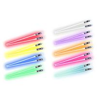 1 pora LED šviesos kardų lazdelių, šviečiančios lazdelės sušiui, makaronams, šviesos lazdelės vakarėliui 1Pair įvairiaspalvis