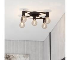 Eglo 43721 - Lubinis šviestuvas SPEKE 5xE27/40W/230V juoda