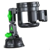 Automobilių konsolės puodelių laikiklis Auto priedai su reguliuojamu siurbimo buteliuku, skirtu skardinėms Short Green