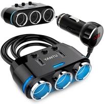 Automobilinis USB kroviklis / cigarečių degiklio lizdo šakotuvas
