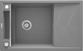 Deante granitinė virtuvinė plautuvė su magnetais Deante Magnetic ZRM S113, Metallic grey