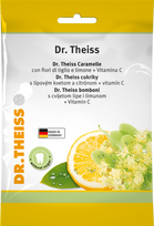 DR. THEISS liepžiedžių ir citrinų skonio ledinukai su vitaminu C Su saldikliais 75 g