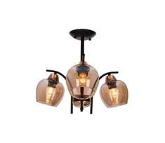 Sietynas ant stulpo MERRA 3xE27/40W/230V juoda/smėlio spalva