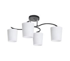 Sietynas ant stulpo ESNYR 4xE27/40W/230V juoda/balta