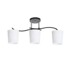 Sietynas ant stulpo ESNYR 3xE27/40W/230V juoda/balta
