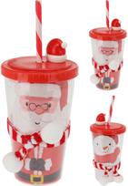 Kelioninis puodelis XMAS su šiaudeliu, 420 ml